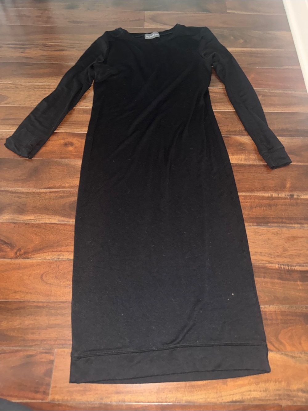 Michael Stars Black Long-Sleeve Midi Dress
